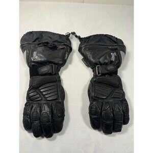 Tour Master Elite Women’s Insulated Leather Motorcycle Gauntlet Gloves Black M